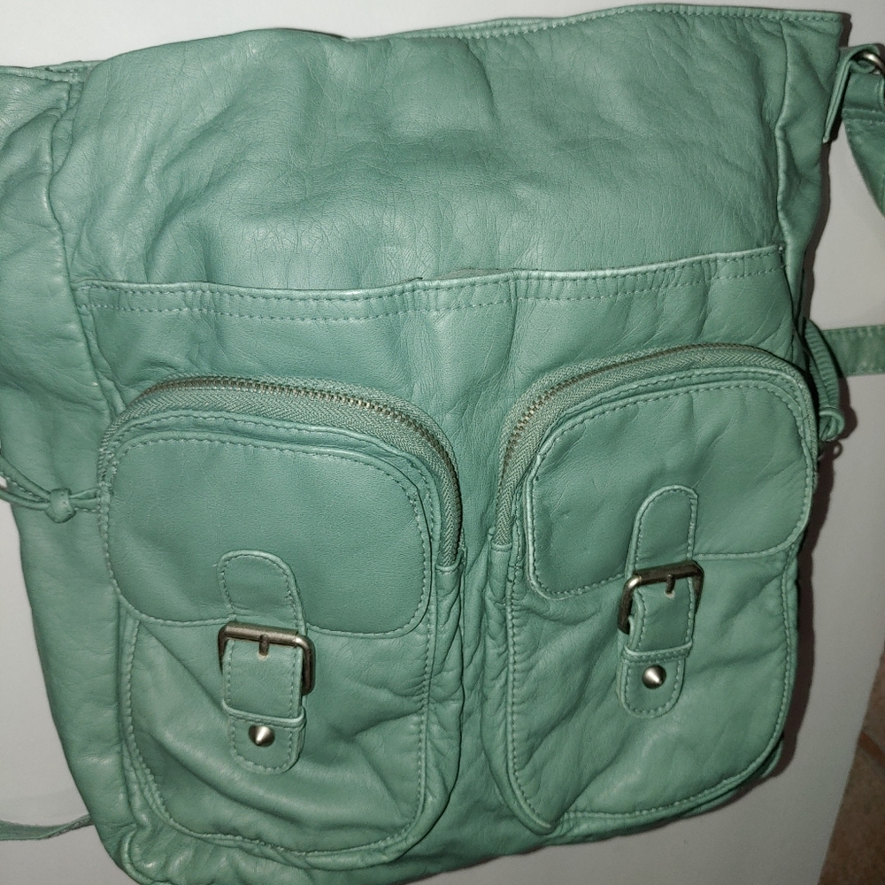 Mint green purse
